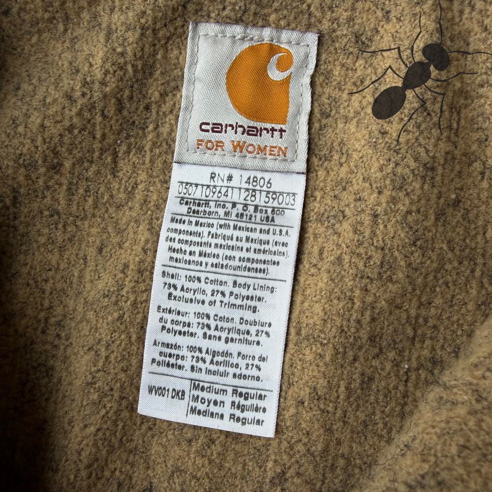 Vintage Y2K Carhartt WOMENS WV001 DKB Brown work wear vest - Picture 3 of 4